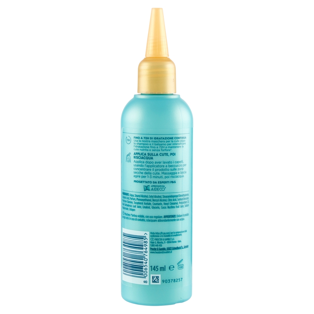 Head & Shoulders Maschera per la Cute con Risciacquo Azione Idratante Derma X Pro 145 ml